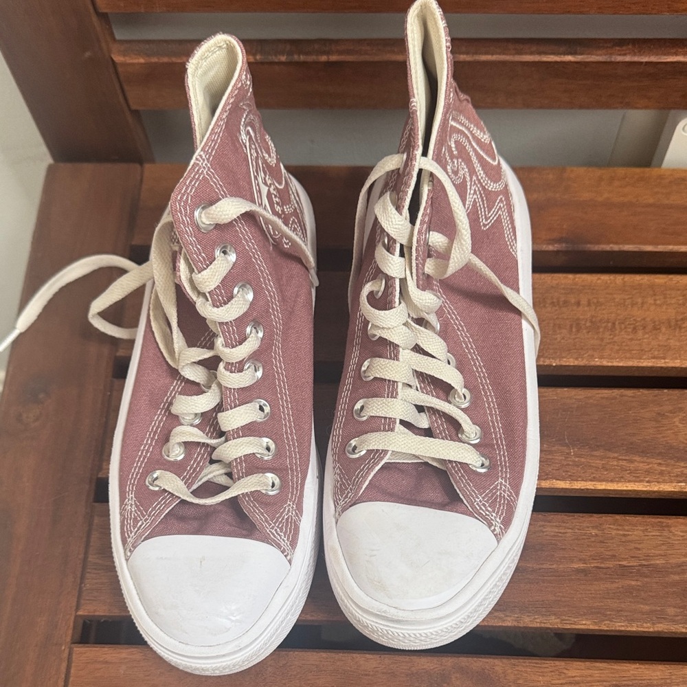 Converse Pink High-Top Sneakers